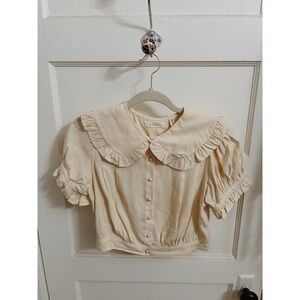 Doen Crème Blouse Size Small